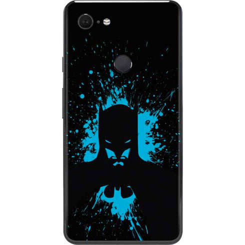 DC Comics Batman Blue Splash character shape Google Pixel 3 XL Skin